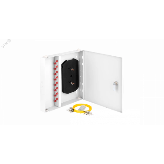 Оптический кросс NIKOMAX настенный укомплектованный на 16 портов FC/UPC SM 9/125 OS2 полный компл