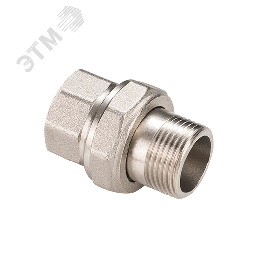 Сгон разъемный ВН 1'1/4 прямой (американка), никелированный