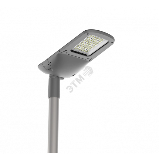 Светильник светодиодный уличный Tornado крепление на консоль 50 Вт 2700К IP66 серый RAL7045