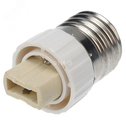 Переходник цокольный E27-G9 белый