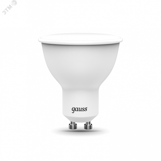 Лампа светодиодная LED 6 Вт RGB Вт+димирование GU10 MR16 Black Gauss
