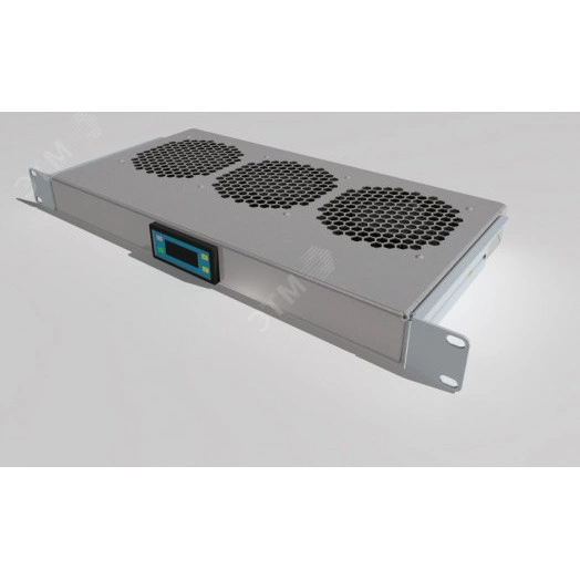 Модуль вентиляторный 19'' 1U, 3 вентилятора, регул. глубина 200-310 мм с контроллером