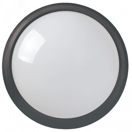 Светильник светодиодный ДПО 5011 8Вт 4000K IP65 круг черный