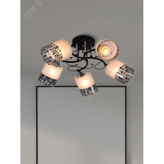 Люстра  Rivoli Lisa 9021-305 5 х E27 60 Вт классика