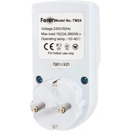 Розетка с таймером (недельная) TM24