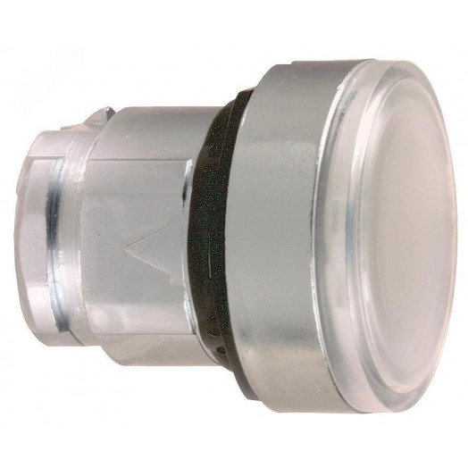 Кнопка 22мм белая с подсветкой