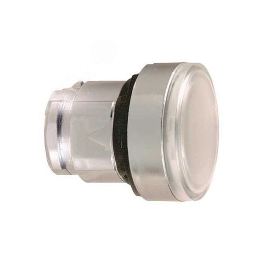 Кнопка 22мм белая с подсветкой