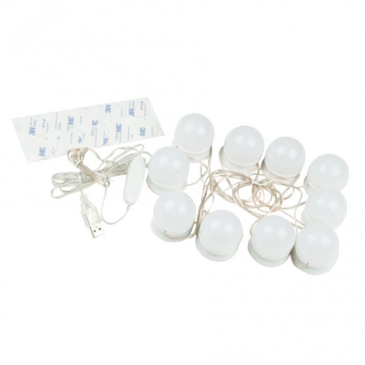 Светильник светодиодный, с диммером. Серия Backstage. ULM-F50-8W/SW/10/DIM IP20 WHITE Теплый свет(3000К)/Белый свет(4000К)/Дневной свет(6500К). Белый. TM Uniel.