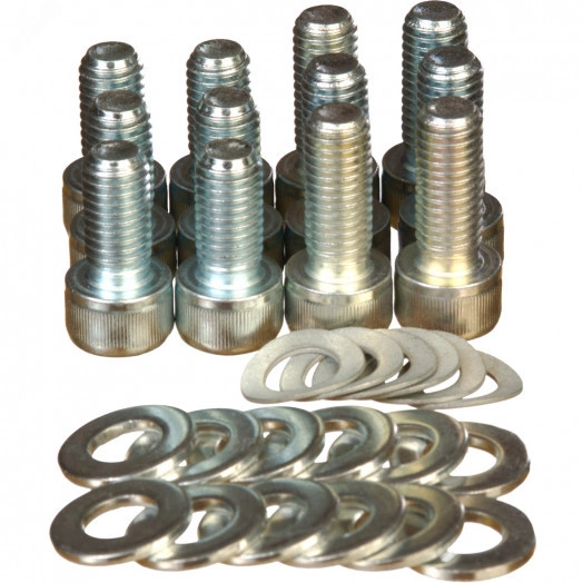 Универсальный комплект крепежа для переднего присоединения медной/алюминиевой шиной или двумя кабелями с кабельными наконечниками М10, (количество 3шт.)