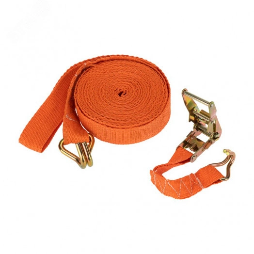 Стяжка для груза  багажная с крюками, с храповым механизмом, 10х0.038 м