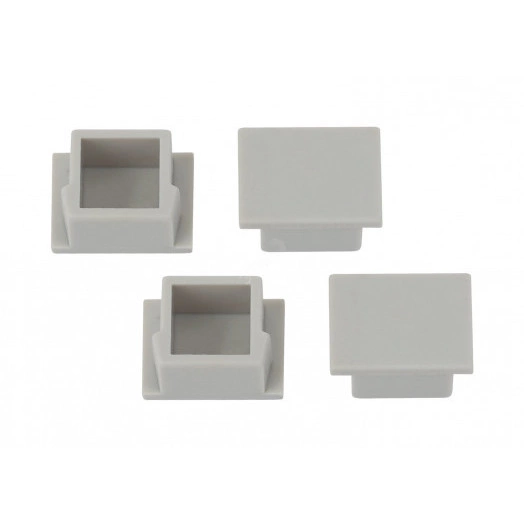 Набор заглушек для профиля CAB261, 4 глухие (500/15000) ЭРА