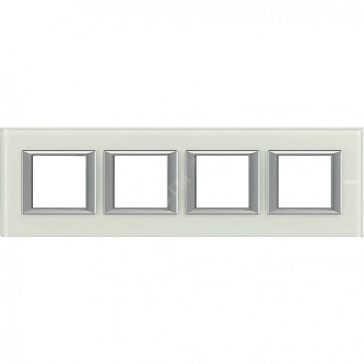 Axolute Рамка 243 поста 71мм горизонтальная Whice