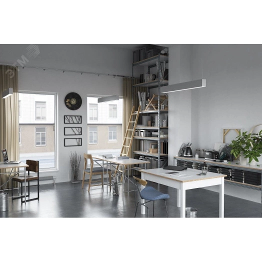 Светильник LED СТРЕЛА ССО 15Вт 1575Лм КСС Д 4,0К опаловый рассеиватель IP20 RAL9001 кремово-белый