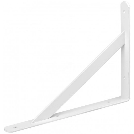 Уголок-кронштейн усиленный белый 250х150 мм