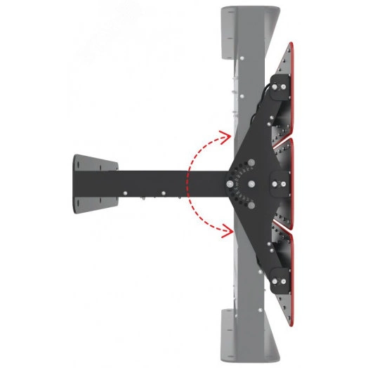 Прожектор LED УРАН ПРОМ (СБУ) 720Вт 101000Лм КСС К1 (25-30) 5,0К прозрачный рассеиватель IP67 (LE-СБУ-66-720-6556-67Х)