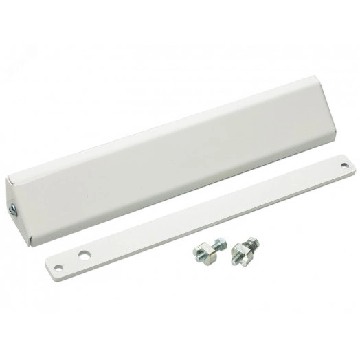 Комплект монтажа для крепления замка AL-200 на L-образном уголке с декоративным кожухом и планкой М200, цвет белый