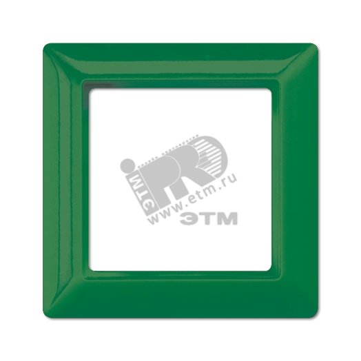Рамка 1-я для горизонтальной/вертикальной установки  Серия- AS550  Материал- термопласт  Цвет- зеленый