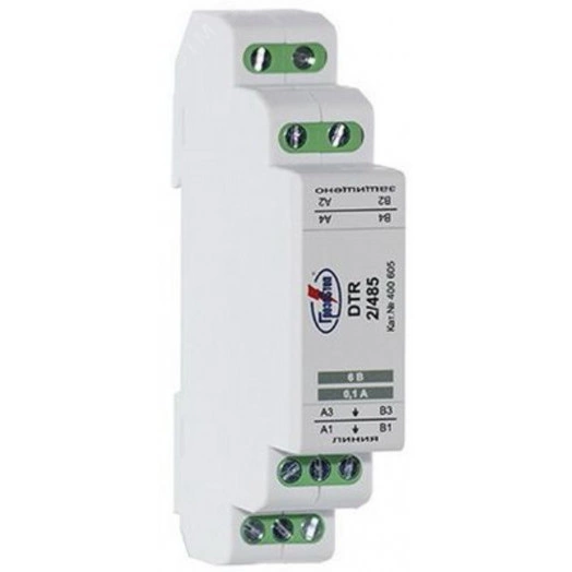 УЗИП ГРОЗОСТОП DTR 1/485/6, Uо - 6 В, IL - 250 мА, In (8/20) - 20 кА, , 10 Мбит/с