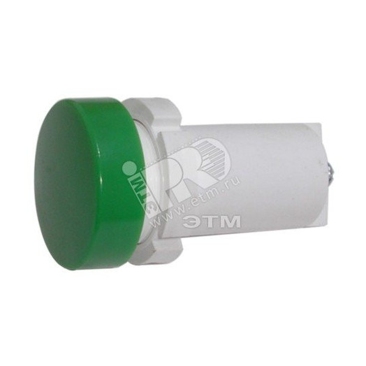Лампа СКЛ14А-Л-2-24 зеленая плоский излучатель