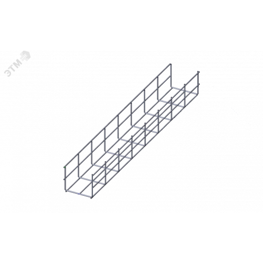 Лоток проволочный прямой усиленный диаметр проволоки 5 мм  ППУ5.100.105.3000.10.4