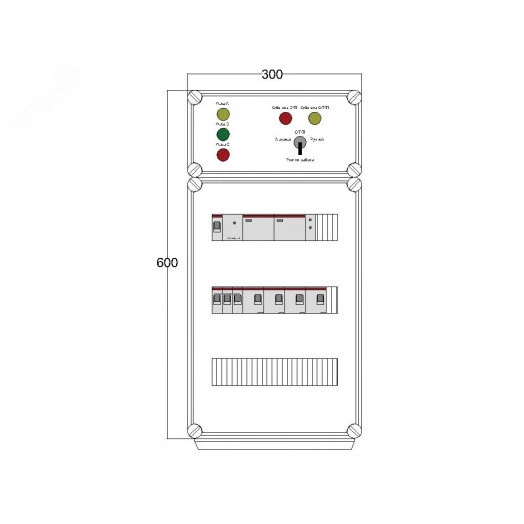 Щит управления электрообогревом DEVIbox HS 4x3400 D330 (в комплекте с терморегулятором и датчиком температуры)
