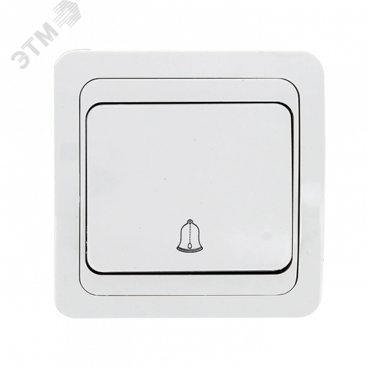 Лондон Кнопка звонка 10А белая