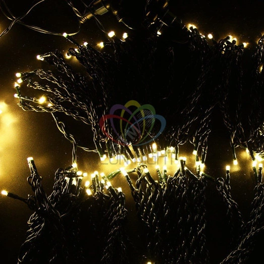 Гирлянда профессиональная LED ClipLight 2х4В 5 нитей по 20 метров теплый белый