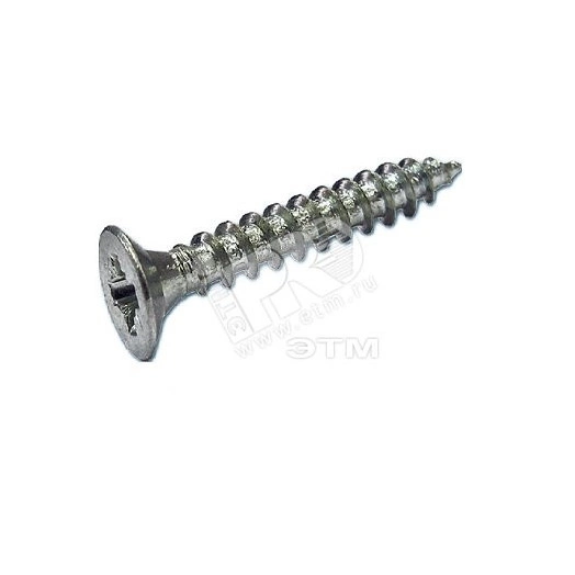 Шуруп универсальный 3,5х12 потайная головка, остроконечный, оцинкованный (35шт) - пакет
