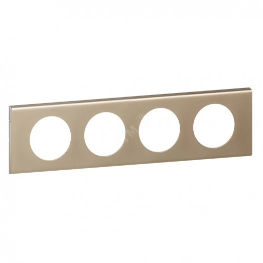 Рамка, четырехпостовая, никель велюр