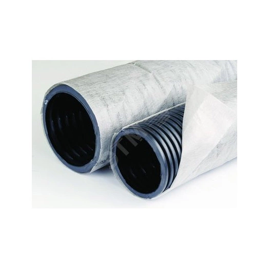 Труба гибкая двустенная дренажная 200мм с геофильтром класс SN8