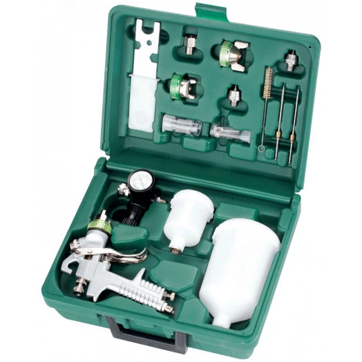 Набор пистолет покрасочный ''Краскопульт'' JA-HVLP-1080G с аксессуарами, 16 предметов