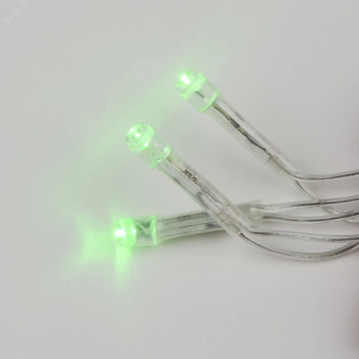 Гирлянда светодиодная с контроллером, 5м 50 светодиодов ULD-S0500-050/DTA GREEN IP20 Зеленый свет Провод прозрачный