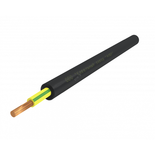 Кабель силовой ВВГнг(А)-LS 1х25 (PE)-0.660 однопроволочный желто-зеленый