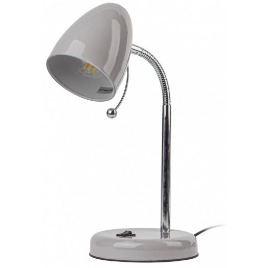 Светильник настольный  N-116-Е27-40W-GY серый (16/96) ЭРА