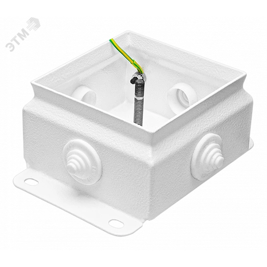 Коробка монтажная КМ IP55-1010 (без DIN рейки), корпус из оцинкованной стали, количество вводов 4