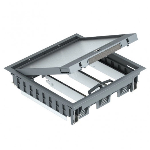 Лючок GES9-3B U (универсальный) 12xModul45 (полиамид, черный)