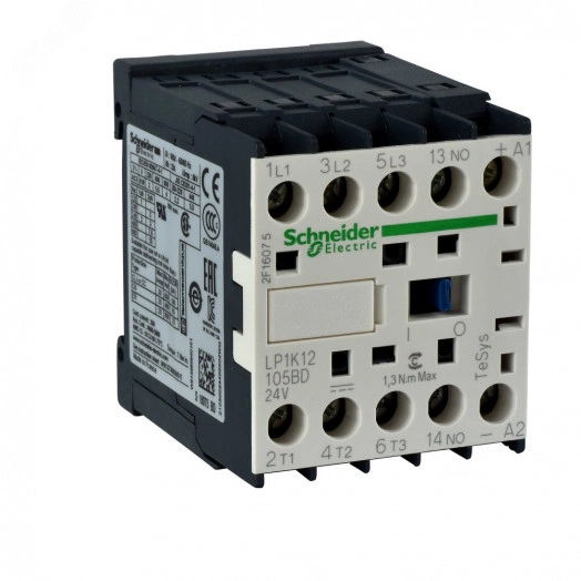 Контактор K 3P 12 A НО 24V DС