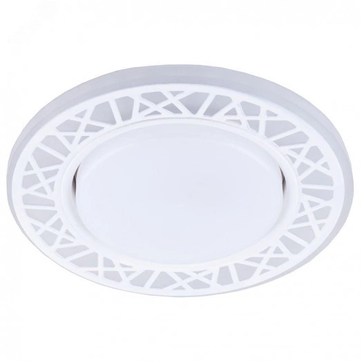 Светильник ДВО-15w GX53 без лампы со светодиодной подсветкой 4000К белый