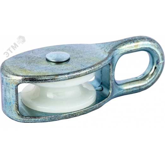 Блок одинарный нейлоновый шкив 40мм (для троса 9мм)