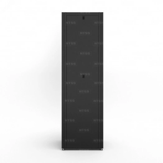 Шкаф напольный телекоммуникационный NTSS RS 47U 600х600мм, 4 профиля 19, двери стекло и сплошная металл, регулируемые опоры, боковые стенки съемные, разобранный, черный RAL 9005