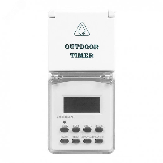 Розетка с таймером (недельная) электронная IP44 16А 3500W ТМ23