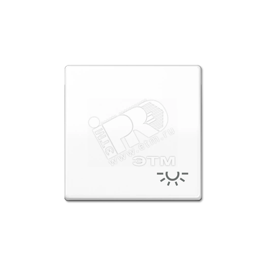 Клавиша с символом  свет   белая