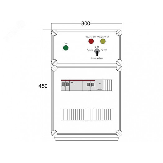 Щит управления электрообогревом DEVIbox HS 1x2700 D330 (в комплекте с терморегулятором и датчиком температуры)