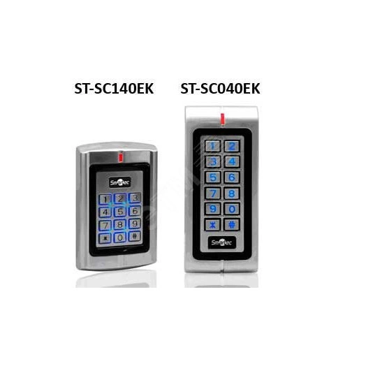 Контроллер автономный со встроенными считывателем EM и и клавиатурой, Wiegand-вход/выход, память на 2500 пользователей, дальность 3 - 6 см, 125 кГц, мастер карты в комплекте, -30° +60°С, 12-24 В DC, 60мА, металлический корпус, IP68, 134х58х26 мм