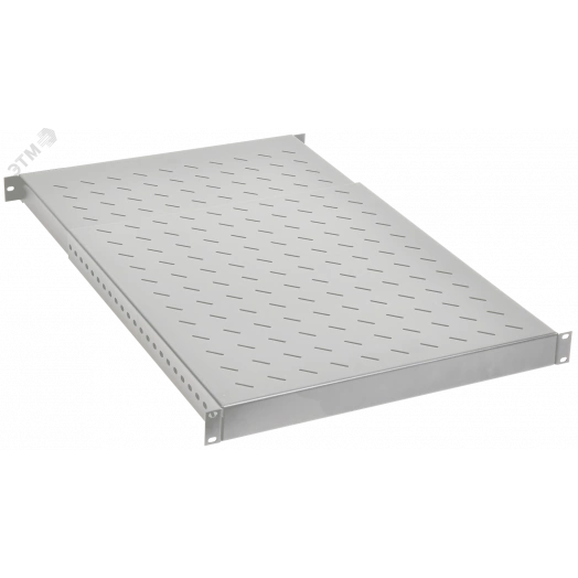 Полка стац. 19д 1U регул. 150кг 500-900мм серая ITK by ZPAS