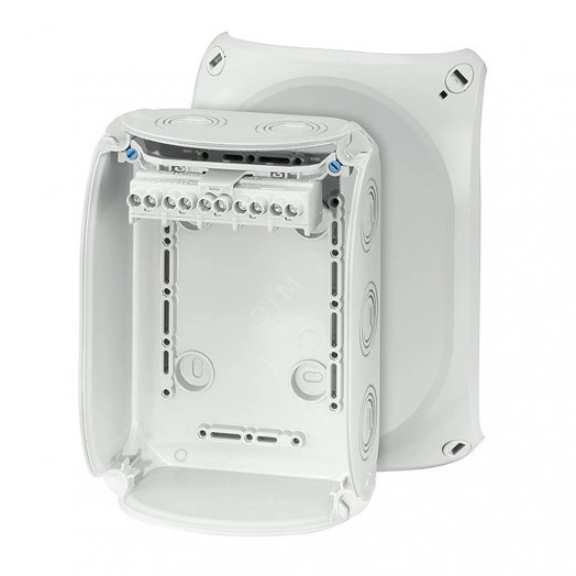 Коробка клеммная 5 положений до 10мм2 130х180х77 IP66/67 серая стойкая к УФ