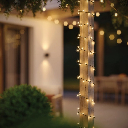 Гирлянда линейная LED желтый 40м IP44