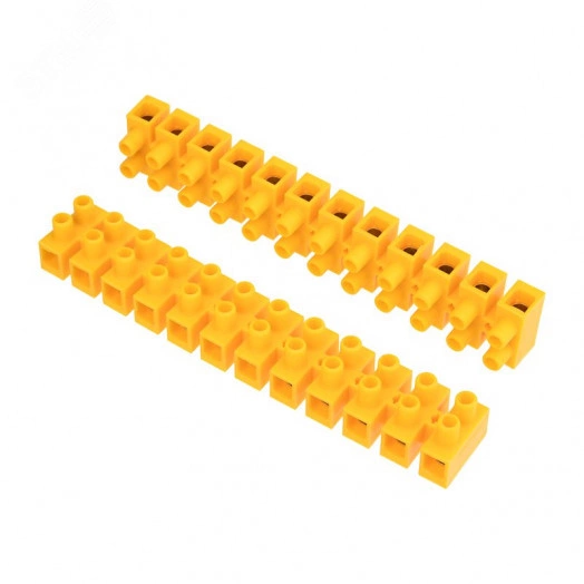 Колодка клеммная винтовая KВ-25 10-25, ток 60 A, полиэтилен желтый 10шт