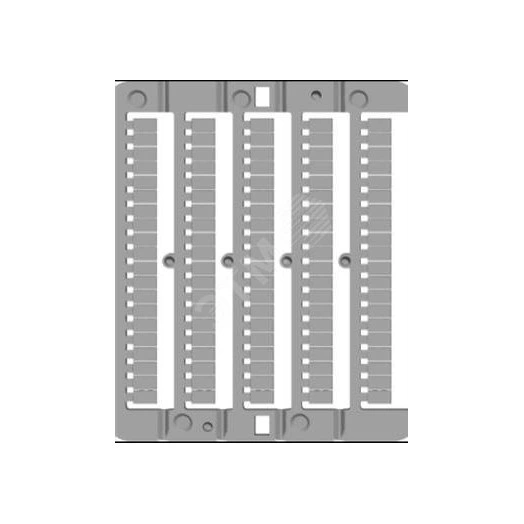 Маркировка для клемм ДКС, жесткая, 5х8мм. Период 5мм. Белая