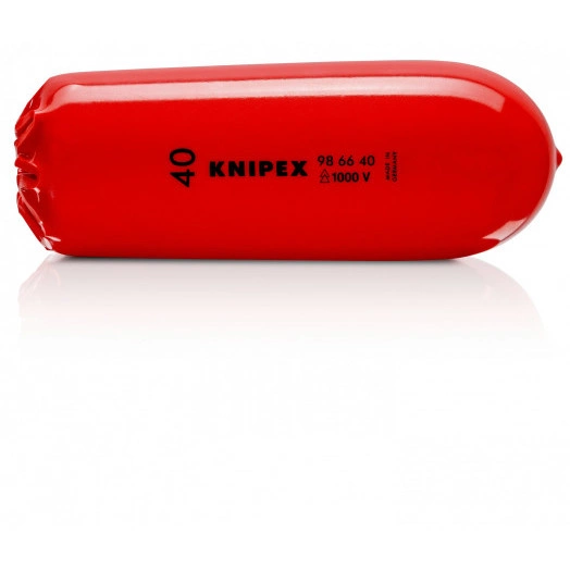 Колпачок защитный самофиксирующийся для кабелей VDE 1000V диэлектрический внутренний 40мм L=130мм предохраняет от прикосновения к неизолированныеованным проводникам находящимся под напряжением